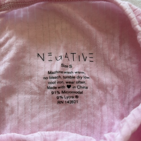 Negative Underwear pink boxers whipped small s NWOT - Picture 2 of 3